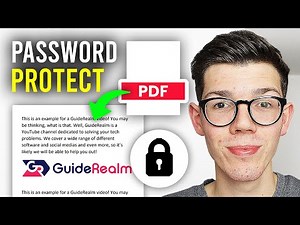 How To Password Protect PDF File - Full Guide