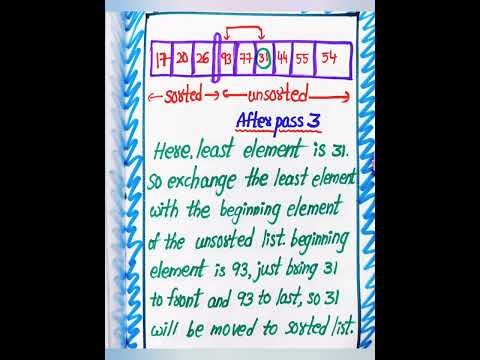 Selection Sort Example-2 in Data Structures notes by LahariLectures | DataStructures | SelectionSort