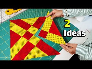 2 Stunning Ideas💛From Scraps to Art: Easy Patchwork Crafts