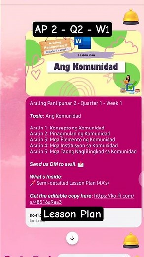 Araling Panlipunan 2 - Quarter 1 - Week 1 | Ang Komunidad