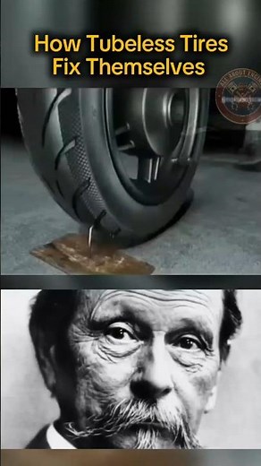How Tubeless Tires Seal Punctures Automatically🚗🔪🛞#AutoTech #CarMaintenance #TubelessTires #CarTires