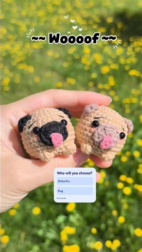 Crochet MINI DOGS Keychain