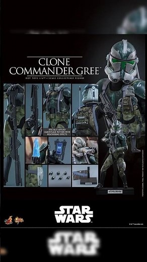 Star Wars Hot Toys Clone Commander Gree Preview Pics 4k!