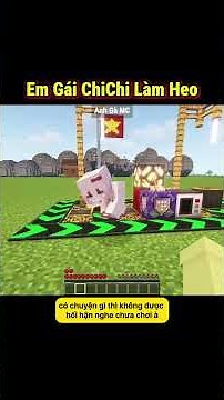 Turning ChiChi Into A Pig And The Result ??! 🤣 - Episode 1333 #shorts #minecraft