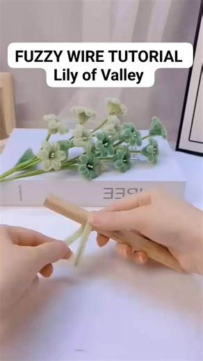 Fuzzy Wire Flower Tutorial (Lily of Valley) #fuzzywireflower #pipecleanerflowers #tutorial #tutorialsvideos #flowers #flowermaking #lily #reelsvideoシ #reelsviralシ #trendingreelsvideo #trendingvideo #trendingnow #viralvideo | It's all about Arts