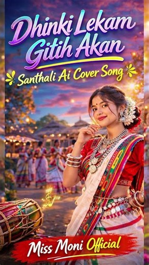 Dhinki Lekam Gitih Akan | Santhali AI Cover Song | Miss Moni Official