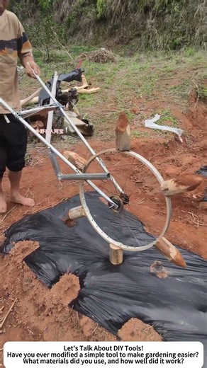 DIY Wheelbarrow Hole Maker – Clever Tool for Mulch Film 🕳️🔧