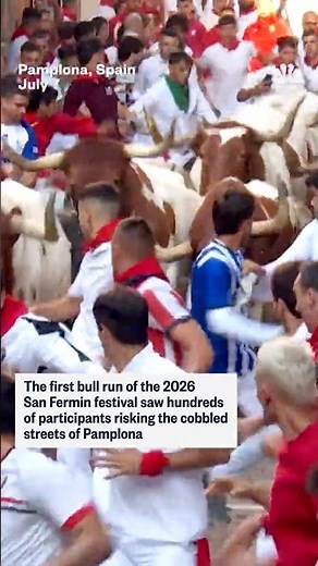 Pamplona bull run kicks off 2026 San Fermin festival