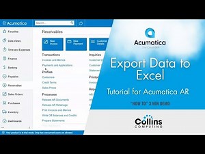 Need your Acumatica receivables data in Excel—fast?