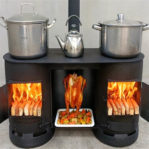 838K views · 14K reactions | Highly efficient wood burning stove from old gas cylinders | Craft Life | Facebook