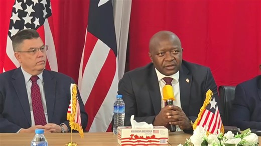 A visiting Millennium Challenge Corporation (MCC) team pays a courtesy call on Finance and Development Planning Minister Augustine Kpehe Ngafuan in Monrovia, January 15,2026 | Ministry of Finance and Development Planning