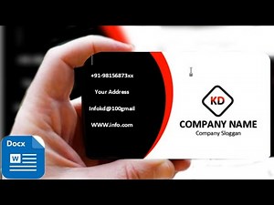 "Master Visiting Card Design in MS Word with Easy Step-by-Step Tutorial! #MSWords #CardDesign"3Dcard