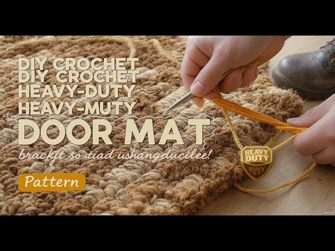 DIY Crochet Door Mat Pattern Heavy Duty and Durable