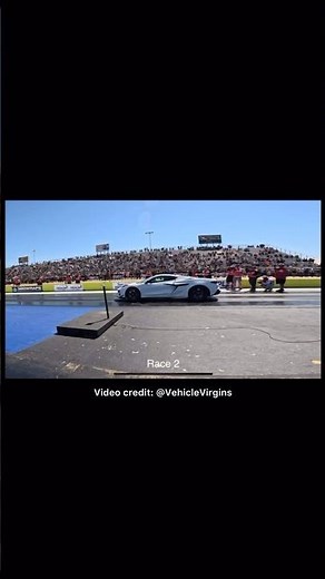 Corvette ZR1X vs Tesla Plaid Drag Race (vehiclevirgins)