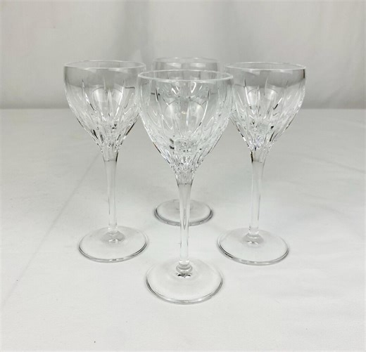 Reed & Barton Soho Crystal Cordial Glasses Set of 4 – Liqueur / Sherry Glasses – Cut Crystal Stemware - Etsy