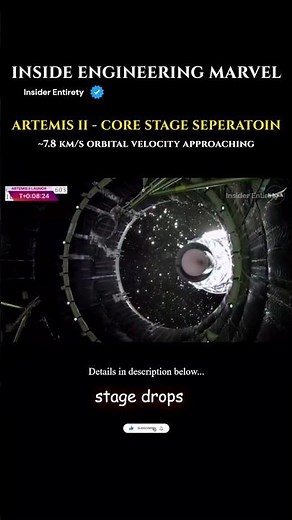 Artemis 2 Stage Separation 🚀 | MECO,