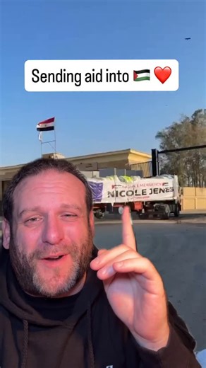 Jacob Berger on Instagram: "Sending aid directly into 🇵🇸 with @nicolejenes with the assistance of @akfmiddleeast is some of the most important work we have done to help those in need!❤️"