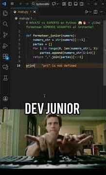 NOVATO vs EXPERTO en Python🔥¿Cómo formatean NÚMEROS GIGANTES al instante? #pypシ #python #coding #dev