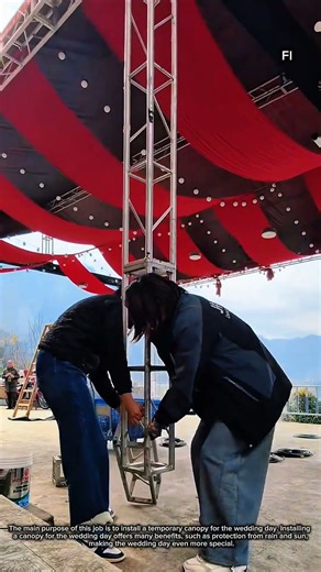 A canopy for the wedding day