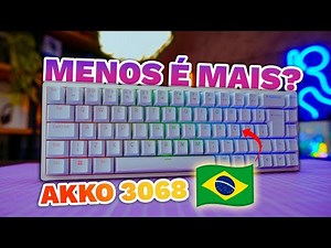 Sim, a Akko fez isso! Esse é o novo teclado 65% ABNT2, SEM FIO e BARATINHO da Akko no BR!