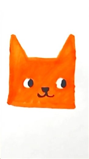 Easy drawing for kids #easydrawing #satisfying #Coloring #art #kids #cat