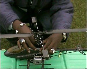 Extremely Modded Blade 400 3d inverted crash from a great height N3M1S1S