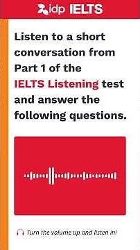 Press play on your progress with this quick IELTS Listening practice.