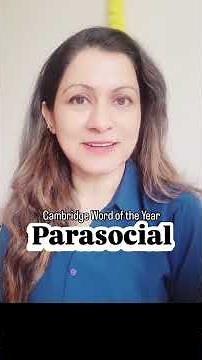 PARASOCIAL - Cambridge Word of the Year 2025 #Parasocial #wordoftheyear #Cambridge