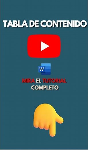 Cómo crear una Tabla de Contenido en Word 📄👉 Tutorial completo en el canal