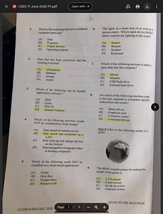 CSEC Information Technology Paper 1 — 2020 Overview