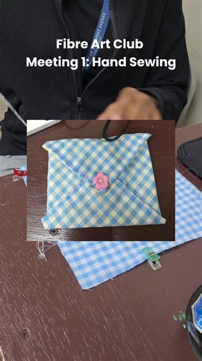 UWI Fibre Arts Club on Instagram: "Recap of our first meeting for the semester🩷 During the hand sewing meeting we discussed common tools, terminology and important safety rules. The project for this meeting was an envelope pouch • • • • • • • • • • #uwi #uwiclubs #sewing #crochet #uwista"