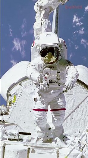 What Do Astronauts Really See During a Spacewalk? #nasa #spacehistory #historicalphotos