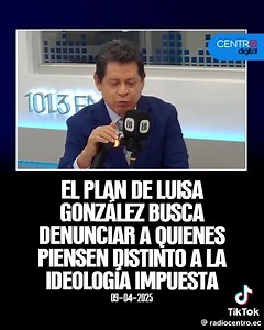 1.1M views · 24K reactions | URGENTE: El plan macabro de seguridad del Correismo Al estilo Nicaragua y Venezuela Luisa González propone alternativa a la policía con 20000 gestores de paz conformados por GDO, espías barriales bajo el régimen correista | Santo Domingo TV | Facebook