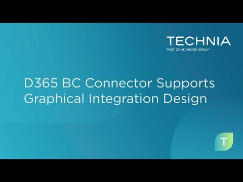 D365 BC Connector supports Graphical Integration Design