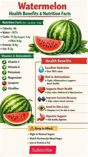 Watermelon Health Benefits 🍉 | Nutrition Facts You Must Know