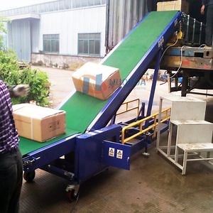 [Hot Item] Moving Climbing Belt Conveyor Combine Flexible Roller Conveyor for Container Efficient Loading