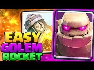 OMG — GOLEM ROCKET IS THE NEW GOLEM META!? | Golem Control Deck w/ Hero Mini Pekka