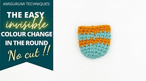 the easy way to make an invisible colour change in the round