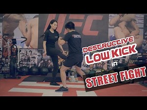 MOST DESTRUCTIVE LOW KICK IN STREET FIGHT