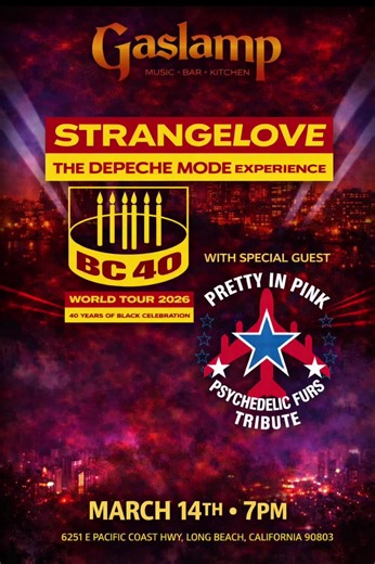 Strangelove Tribute Concert in Long Beach