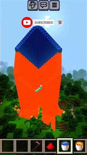 #how to make lawa Tower in mincraft