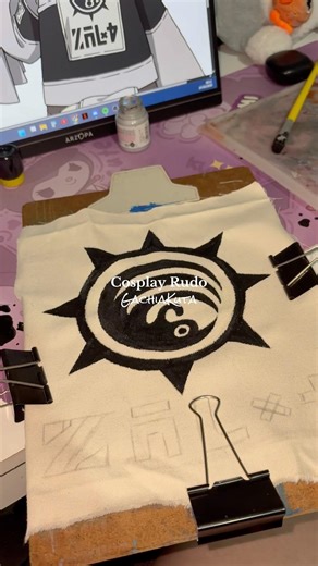 Super cansada de costurar tudo a mão #gachiakutamanga #rudocosplay #gachiakutanime #cosplay #anime