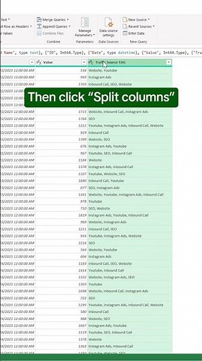 How to use Advanced Power Query to split and group Excel data! #excel #powerquery #spreadsheet