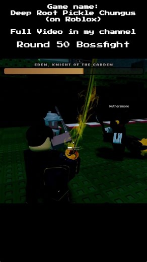 "Deep Root Pickle Chungus" Round 50 Boss Fight #roblox #gaming #edit