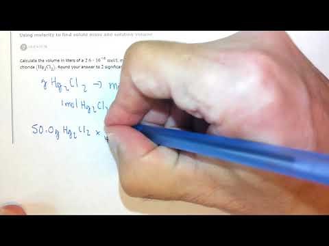 5.4d Using molarity to find solute mass and solution volume