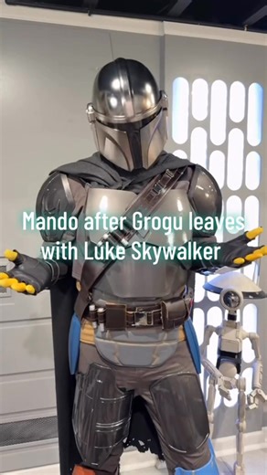 15K views · 120 reactions | I imagine that after Grogu left with Luke Skywalker, Mando went through a dark period just like this. That's my Star Wars head canon. #starwars #starwarsfan #themandalorian #themandalorianandgrogu #grogu #lukeskywalker #mando #babyyoda #starwarscostume #starwarscosplay #mamdaloriancostume #mandaloriancosplay | Dadofxander | Facebook