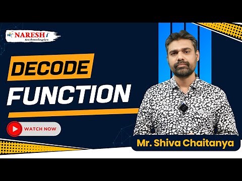 Decode Function in Oracle SQL | Interview Tips | NareshIT #oraclesql #interviewquestions