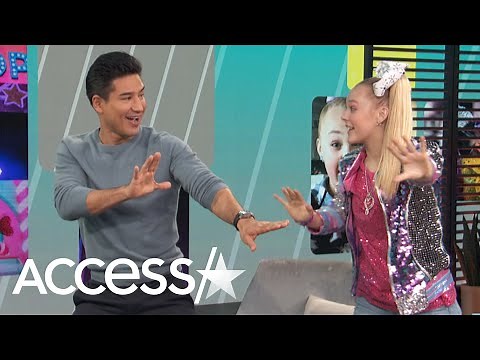 JoJo Siwa Snaps It Back Like A Boomerang Teaching Mario Lopez 'Bop!' Dance Moves