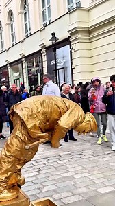 The bravest ones regardless of age. #livingstatue #floating #levitating