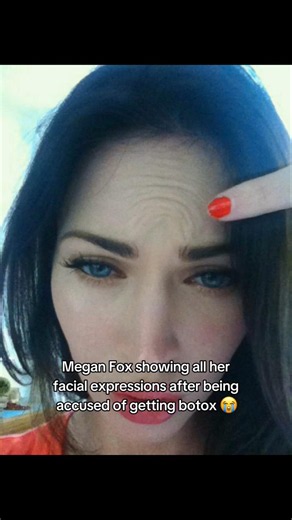 Megan Fox showing all her facial expressions after being accused of getting b0t0x done😭